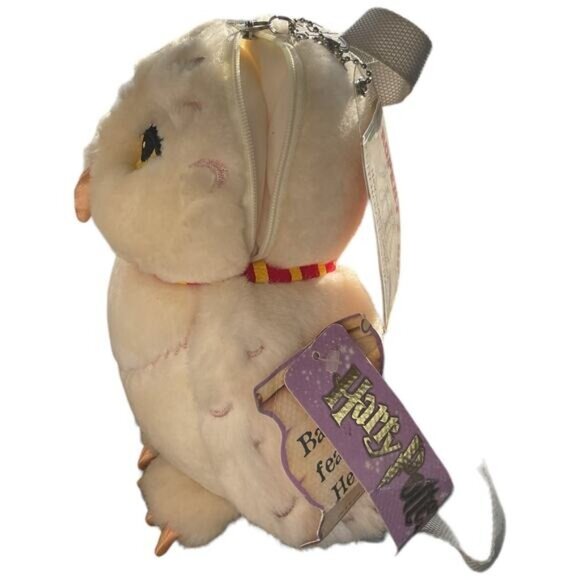 Wizarding World of Harry Potter Hedwig Owl Plush Animal Backpack 8" - Picture 6 of 9